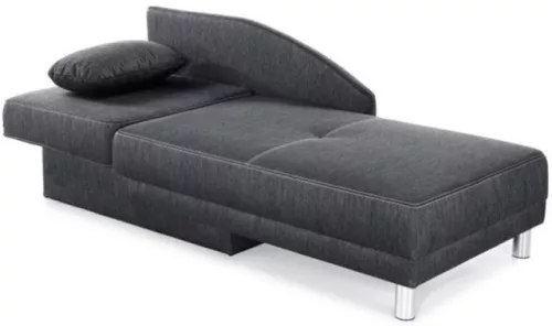 Boy fotelágy minta nélküli párnával - antracit