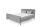 EMIA 180 - Boxspring ágy (világosszürke)