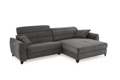 DAMASCUS - Sarokkanapé (kord sötétszürke)