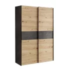 Khanea gardróbszekrény (artisan tölgy/beton)