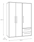 Mokkaris gardróbszekrény MKSS833-Q36