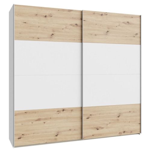 Schach&Matt gardrób (SHMS92411-M576)  artisan tölgy/fehér - 220 cm