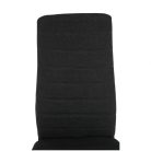 Étkezőszék, sötétszürke szövet/fekete fém, COLETA NOVA