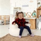 Babzsák, fehér/krém szövet, BABY TYP 3