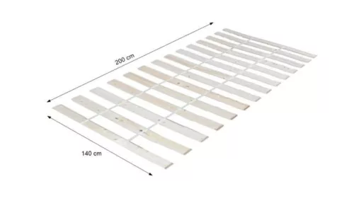 Léces ágyrács, 140x200 cm, PLAZA