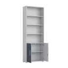 Karib 009 - Polcos szekrény (antracit/hamuszürke) REG2D/220