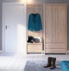 Kasia 017 - 2-ajtós, 2-fiókos ruhásszekrény (sonoma tölgy) SZF2D2S