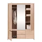 Kasia 018 - 5-ajtós, 2-fiókos ruhásszekrény (sonoma tölgy) SZF5D2S