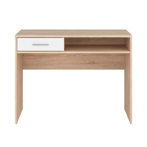 Nepo 007 - egyfiókos íróasztal (sonoma tölgy/fehér) BIU1S