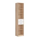 Nepo 013 - Kétfiókos polc (sonoma tölgy/fehér) REG2S/40