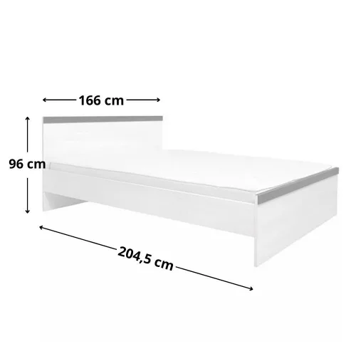 PORTO 019 - Franciaágy (világos vörösfenyő/larico fenyő) LOZ/160