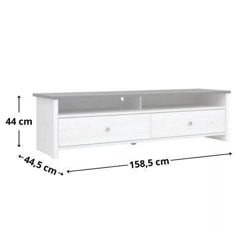 PORTO 002 - TV-szekrény (világos vörösfenyő/larico fenyő) RTV2S/160