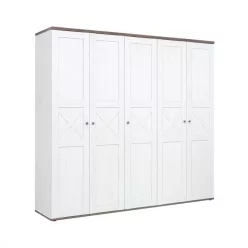   VALENTINA 008 - Ötajtós gardrób (canyon fenyő/trüffel tölgy) SZF5D