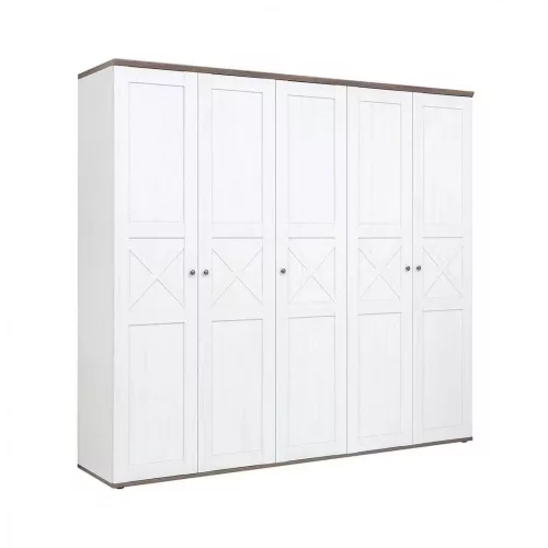 VALENTINA 008 - Ötajtós gardrób (canyon fenyő/trüffel tölgy) SZF5D