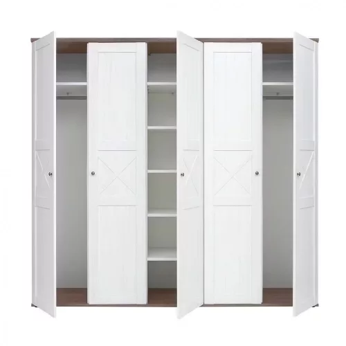 VALENTINA 008 - Ötajtós gardrób (canyon fenyő/trüffel tölgy) SZF5D