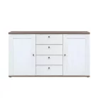 VALENTINA 004 - Kétajtós, négyfiókos komód (canyon fenyő/trüffel tölgy) KOM2D4S