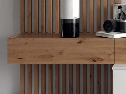 BEKKA nappali bútor szett tv-állvánnyal - artisan tölgy/fehér