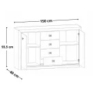 KOEN II 014 komód - KOM 2D4S - arizóna fenyő/hajó tölgy