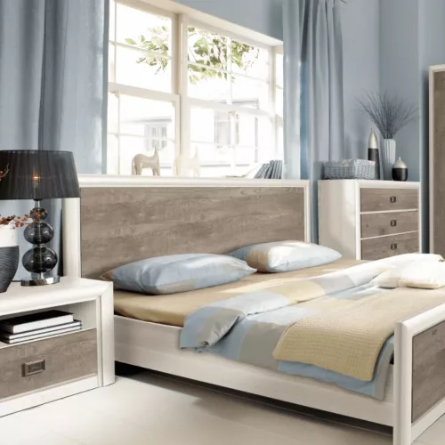 KOEN II 014 komód - KOM 2D4S - arizóna fenyő/hajó tölgy