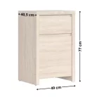 KASIA 025  komód  (KOM1D1SP) - sonoma tölgy