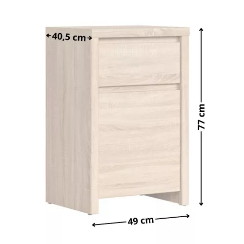 KASIA 025  komód  (KOM1D1SP) - sonoma tölgy