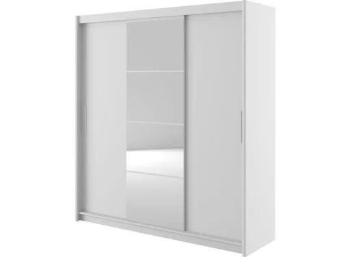 Dario 004 - Gardróbszekrény 200 cm (Fehér)