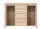 KASIA 012 vitrines komód (KOM2W5S) - sonoma tölgy