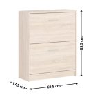 Nepo 021 cipősszekrény (SFB2K) sonoma