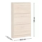 Nepo 022 cipősszekrény (SFB3K)-  sonoma