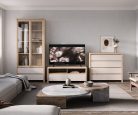 KASIA 001 Tv állvány (RTV2S120/40) - sonoma tölgy/kasmír