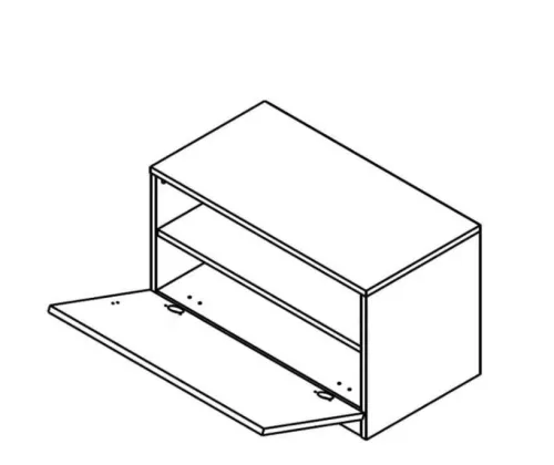 VERITAS cipősszekrény (KOM1K) - sonoma tölgy/kasmír