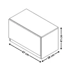 VERITAS cipősszekrény (KOM1K) - sonoma tölgy/kasmír