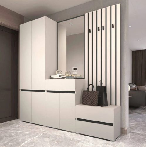 BRIXTON előszoba fal (WIE67) - kasmír/antracit