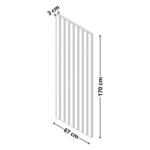 BRIXTON előszoba fal (WIE67) - kasmír/antracit