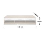 NEPO TV szekrény (RTV3S) - sonoma tölgy