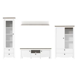   KIARA nappali bútor szett tv-állvánnyal - nymphaea alba/trüffel tölgy (RTV2D1S,REG1W2S,POL140,KOM1D2S)