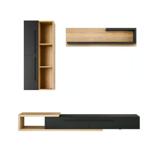 Salvador nappali bútor szett tv-állvánnyal 210 - tahoe tölgy/antracit