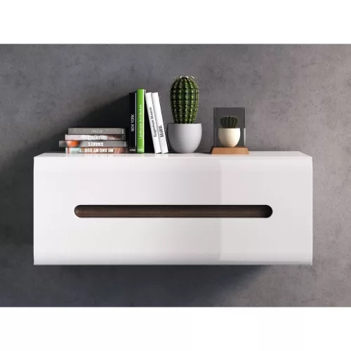 Azteca SFW1K/4/11 szekrény, fehér/wenge