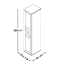 VALENTINA 005 egy ajtós gardróbszekrény (REG1D) - canyon fenyő/trüffel tölgy