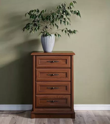 SZÓFIA 007 négy fiókos komód (S4/6) - gesztenye