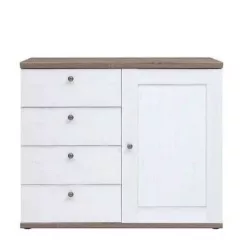   VALENTINA 003 egy ajtós, négy fiókos komód (KOM4S1D) - canyon fenyő/trüffel tölgy