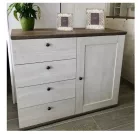 VALENTINA 003 egy ajtós, négy fiókos komód (KOM4S1D) - canyon fenyő/trüffel tölgy