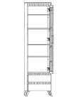 LOGAN 006 álló vitrin (REG1W2S) - zöld/fekete