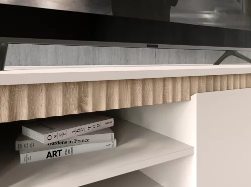 LOGAN nappali bútor szett tv-állvánnyal (REG1W2S,REG2D1S1K,RTV 1K2SO) - chasmere/sonoma