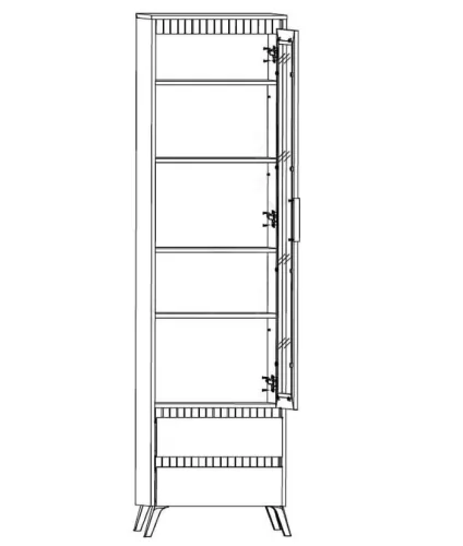 LOGAN nappali bútor szett tv-állvánnyal (REG1W2S,REG2D1S1K,RTV 1K2SO) - chasmere/sonoma