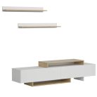 MILANO nappali bútor szett tv-állvánnyal - nymphaea alba, artisan tölgy