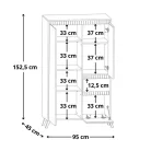  LOGAN 004 magas komód (REG2D1S1K) - chasmere/sonoma
