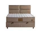 SUNSET New boxspring ágy (160 x 200 cm) - kávé