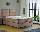 SUNSET New boxspring ágy (160 x 200 cm) - kávé