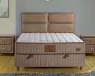 SUNSET New boxspring ágy (160 x 200 cm) - kávé